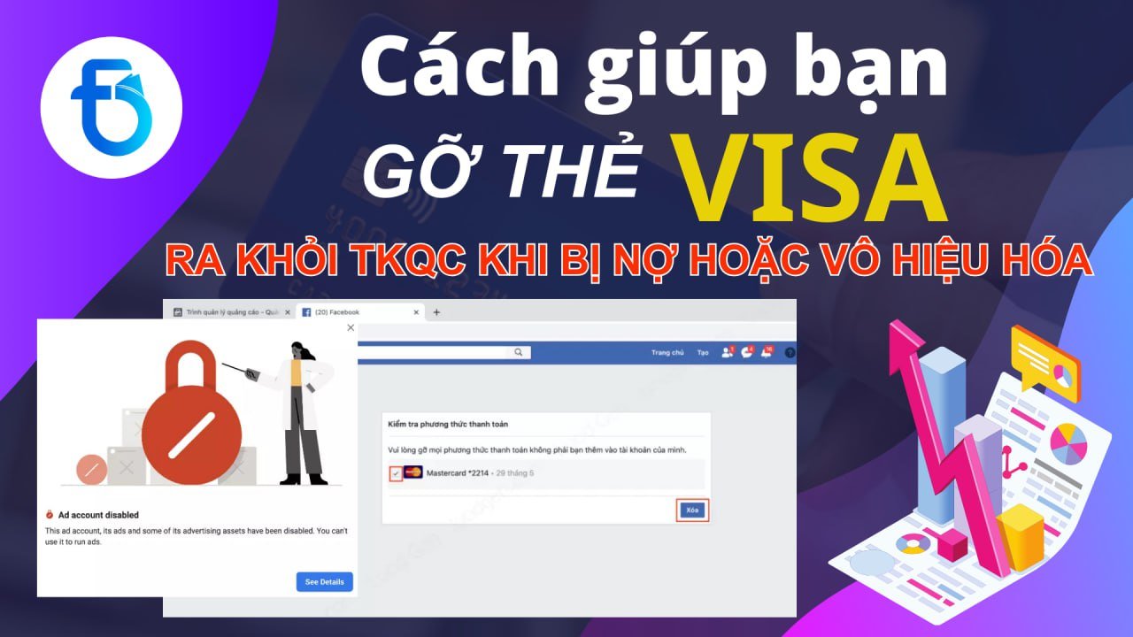 CÁCH GIÚP BẠN GỠ THẺ VISA RA KHỎI TÀI KHOẢN QUẢNG CÁO KHI BỊ VÔ HIỆU HÓA HOẶC NỢ NGƯỠNG THANH TOÁN